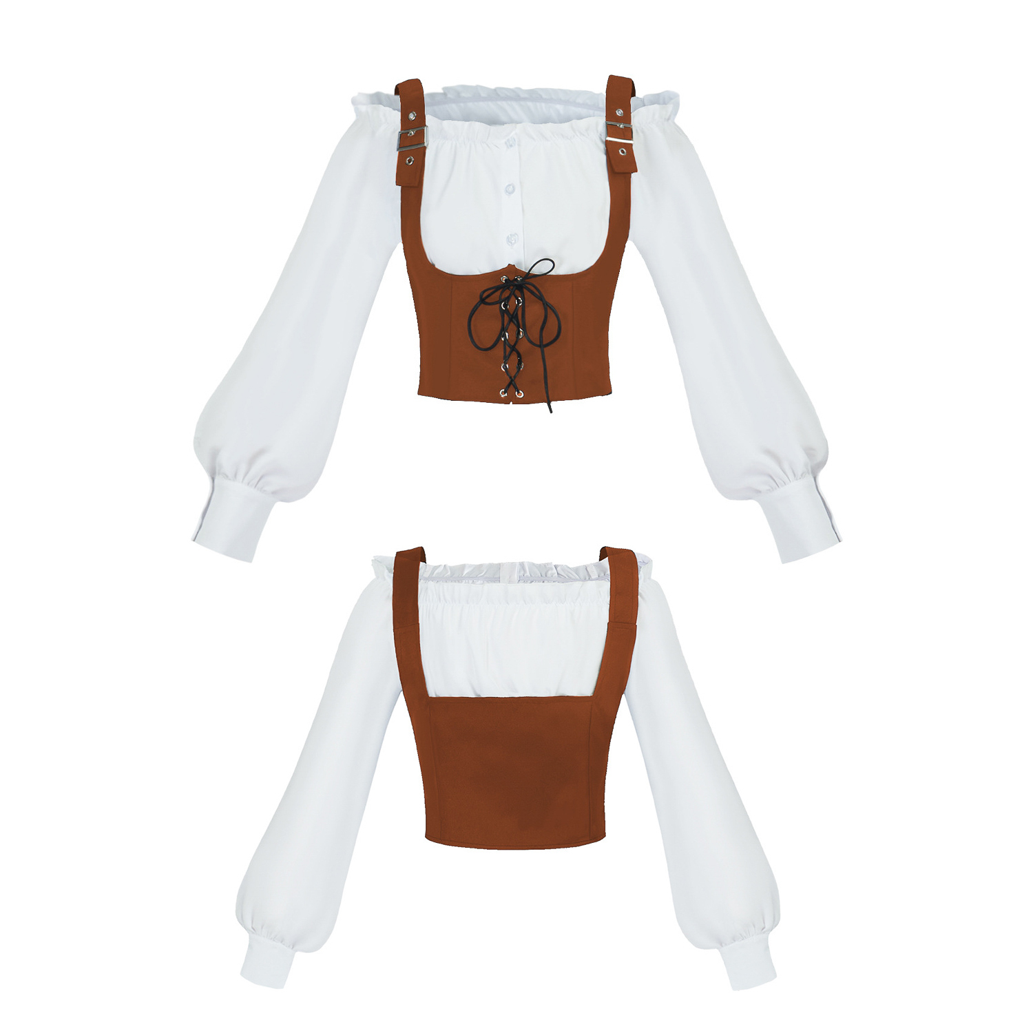 Blouses - طقم أزياء من قطعتين من رينيسانس،